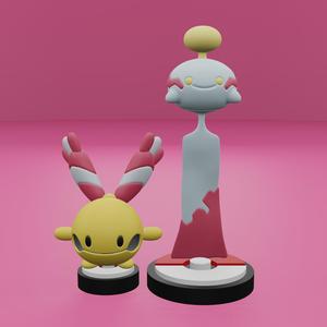 Pokemon No. 358, 433 Chimecho, Chingling