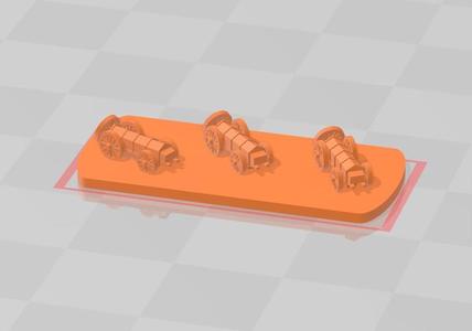 3MM FRENCH FOOT ARTILLERY CAISSONS (30MM BASE)