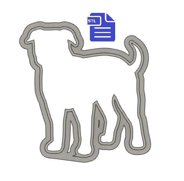 American Bulldog Cookie Cutter