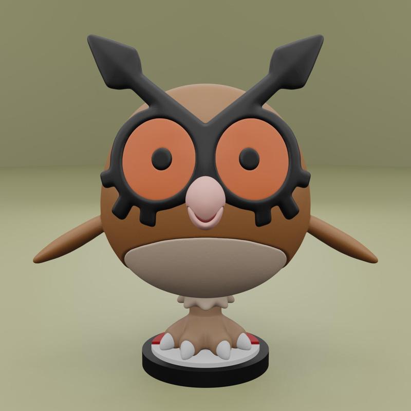 Pokemon No. 163 Hoothoot