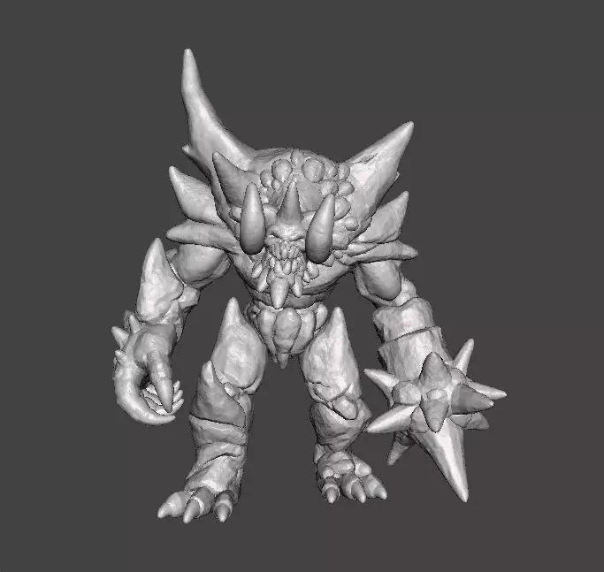ICE DEMON MONSTER MINIATURE MODEL FOR FANTASY GAMES DND RPG