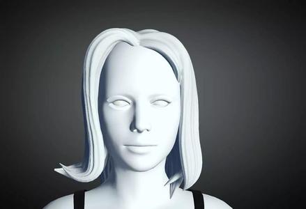 3D Hair style for Female 59 3D model