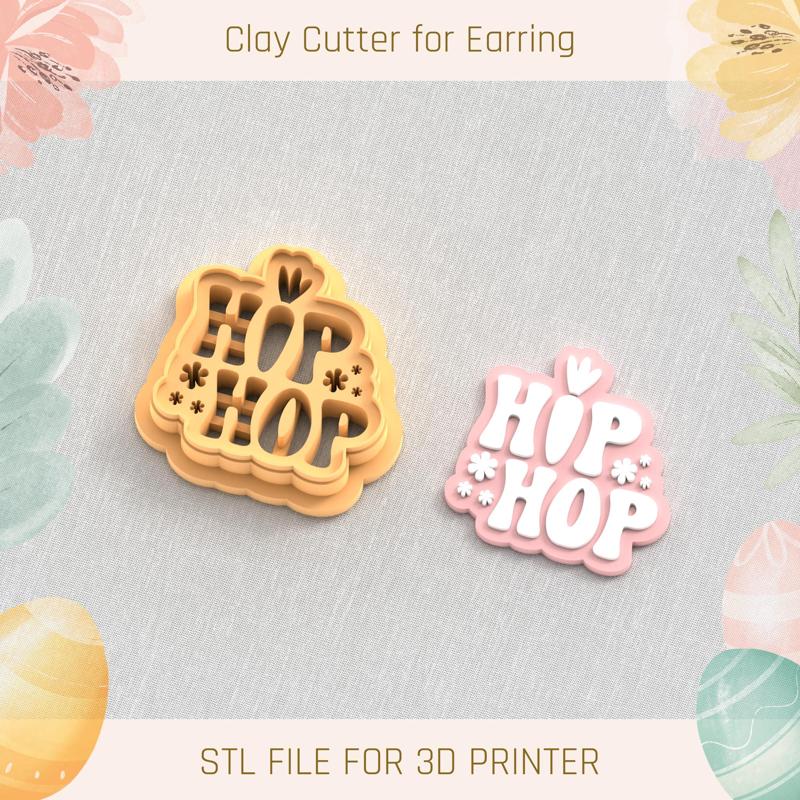 Easter Stamp Hip Hop EASTER POLYMER CLAY CUTTER