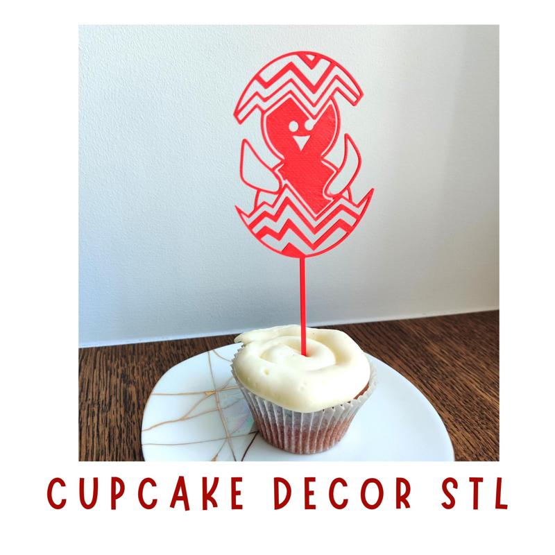 Easter Chick Cupcake topper