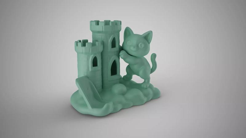 Castle Cat Pen Holder