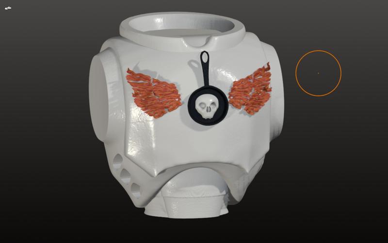 Breastplate of the Waffle Warrior