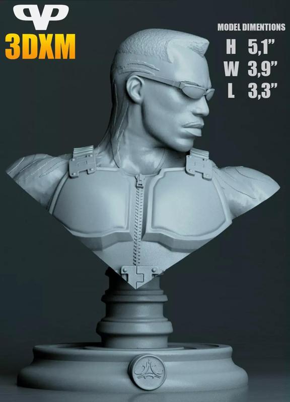 Blade Bust for 3D Printing STL