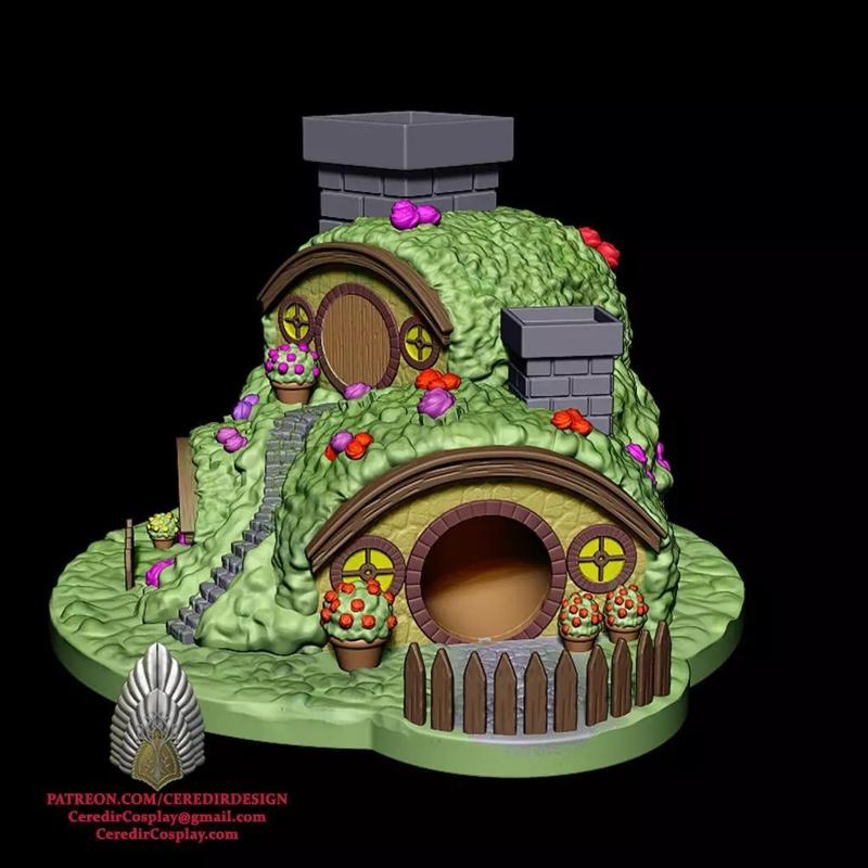 Bag End Dice Tower lord of the rings 3D DIGITAL DOWNLOAD