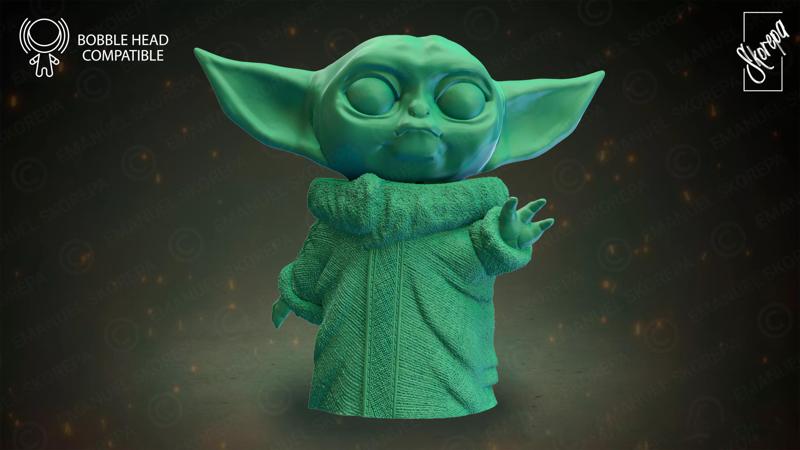 BABY YODA  BOBBLE HEAD