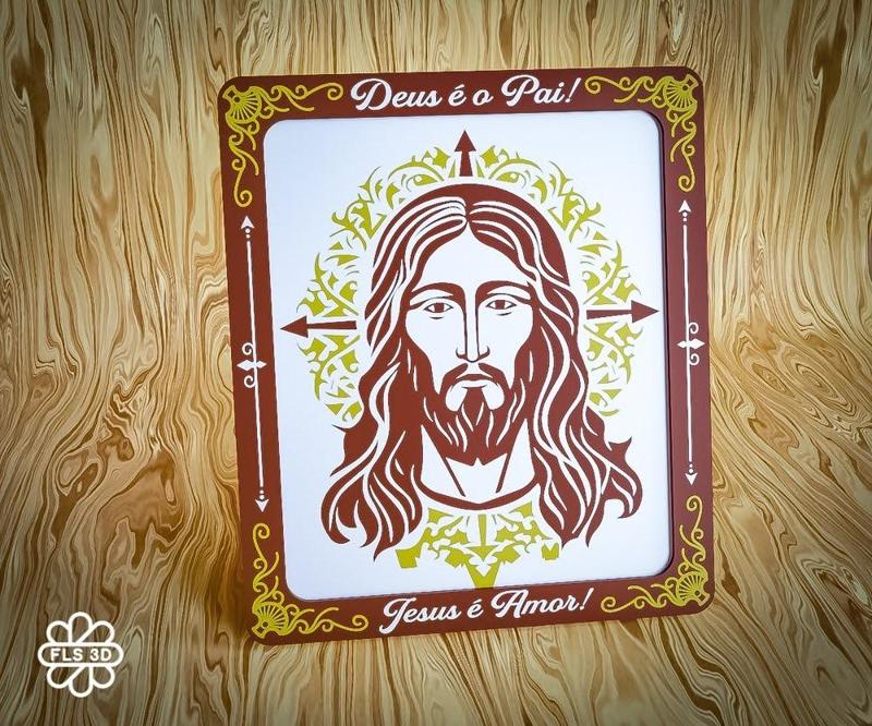 Jesus Decorative Frame | 3D Printable Religious Art