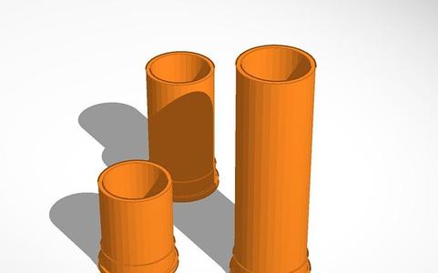 37mm 2", 3", & 5" Shell Casings Model for Flare Launcher