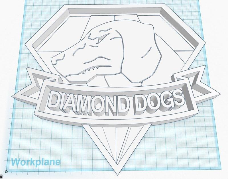 Diamond Dogs - dog tag