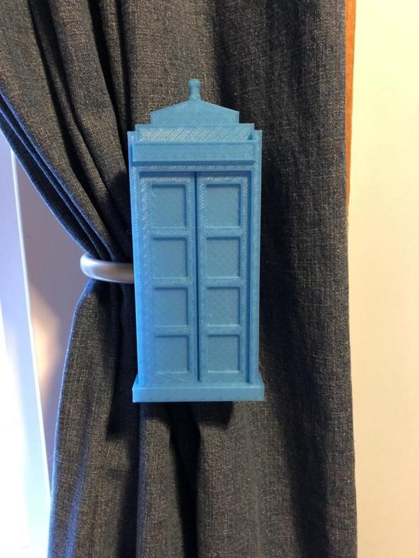 TARDIS Curtain Pull Back
