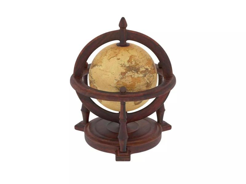 Textured Antique Globe - Color 3D printing