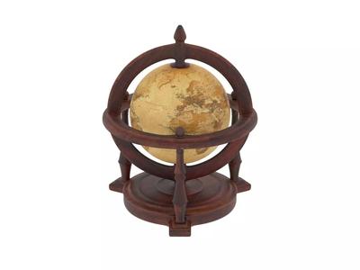 Textured Antique Globe - Color 3D printing