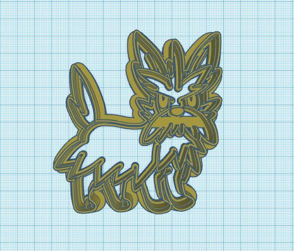 Pokemon: Herdier Cookie Cutter