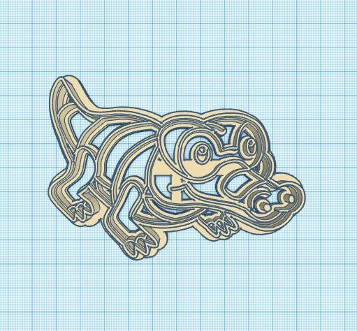 Pokemon: Sandile Cookie Cutter