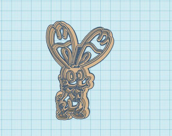 Pokemon: Bunnelby Cookie Cutter
