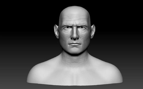 Tom Cruise bust head