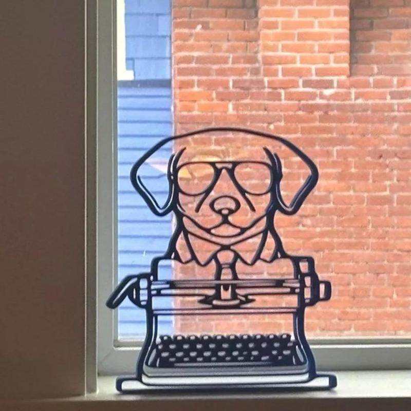 Psychedelic Dog Door Topper STL  Hunter S Thompson Salvador Dali