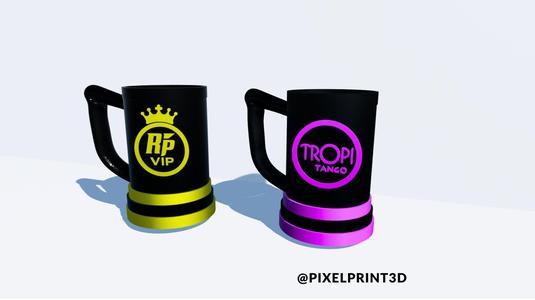 Pack 3 Logos Tropitango, Paraguayan Corner, for Chopps/Jars | STL Files Ready to Print