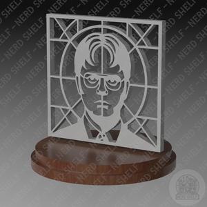 Dwight Schrute The Office Stained Glass Styled Decorative Ornament