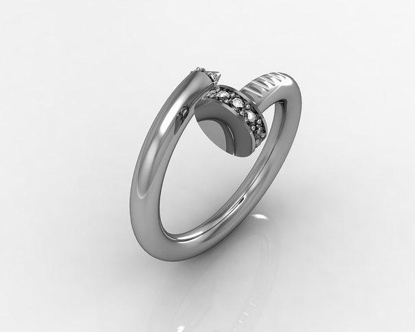 Nail Diamond Ring