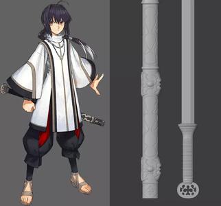 FRS Fate Samurai Remnant saber yamato takeru sword 3d model STL