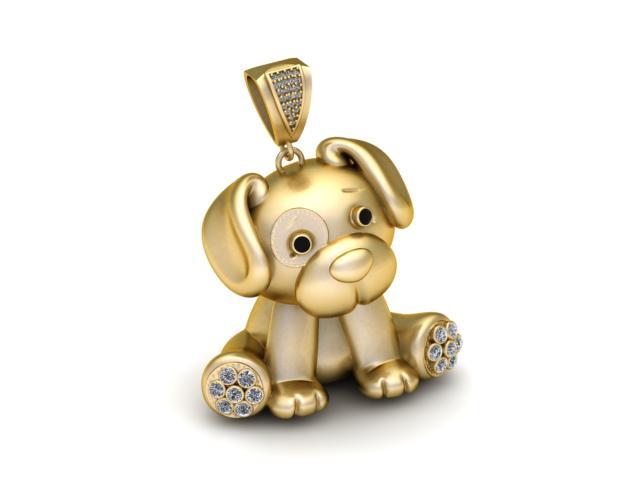 PUPPY ANIMAL PENDANT 3D PRINTABLE MODEL