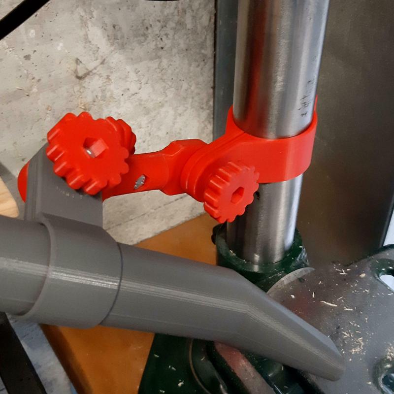 Dust extraction for Parkside column drill.