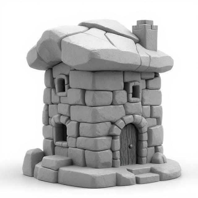 Stone House – Nature's Fortress 🏰🌿