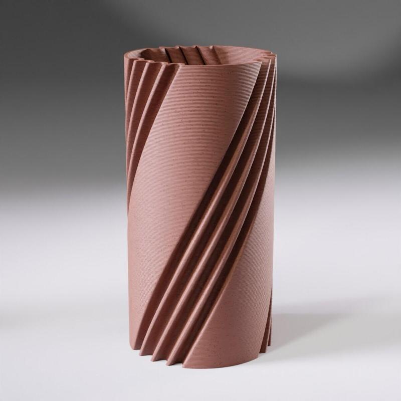 Spiral Ridged Vase 0460