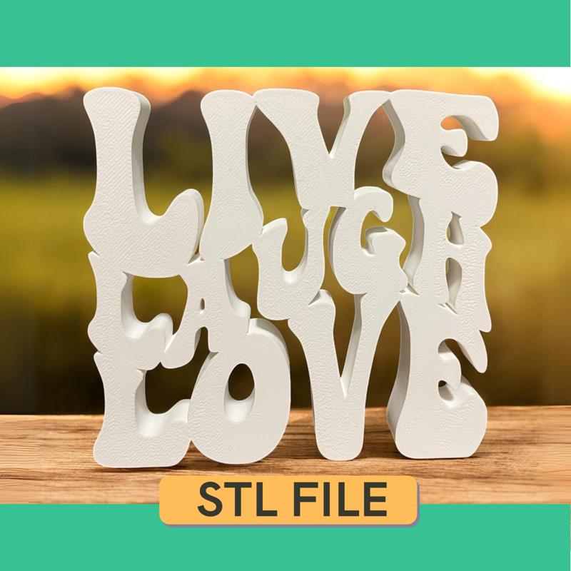 Live Laugh Love Sign, Home Decor, Love Sign
