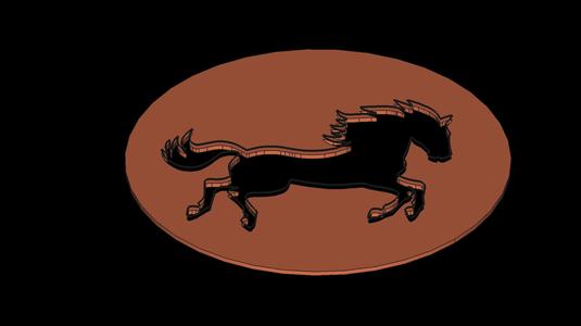 Running Horse Stencil