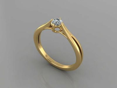 Solitaire Wedding Diamond Ring R74