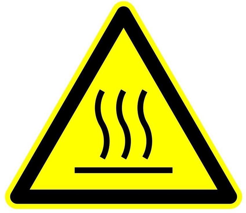 Warning: Hot Surface