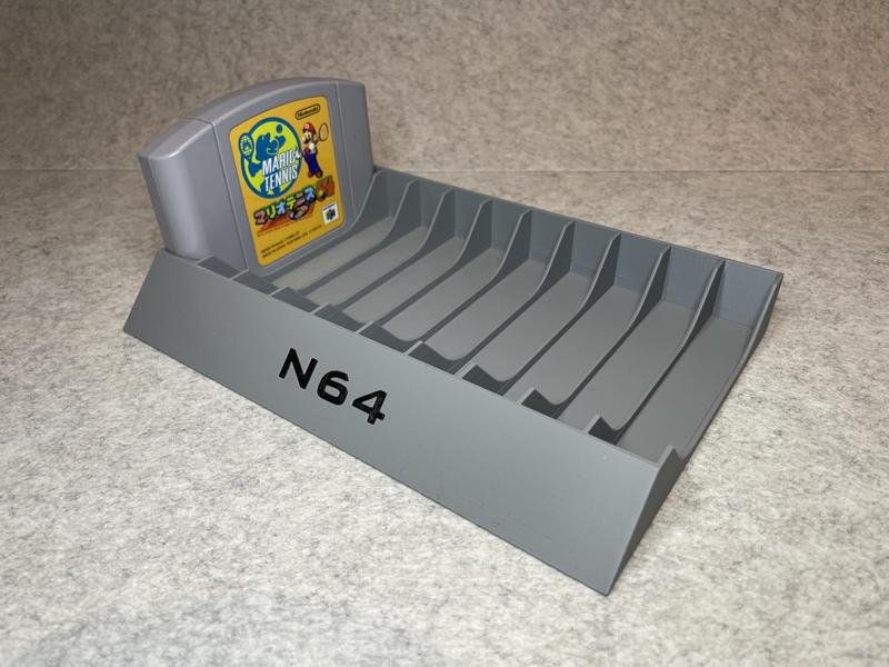 Games stand holder for 10 cartridges Nintendo 64 (N64)