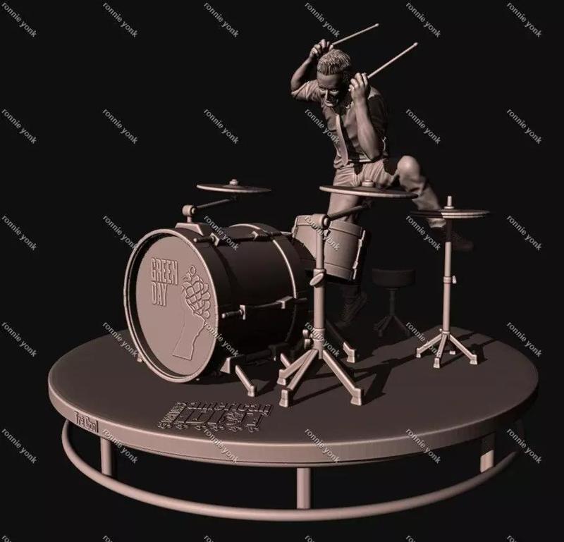 Tre Cool 3D Printable Figure