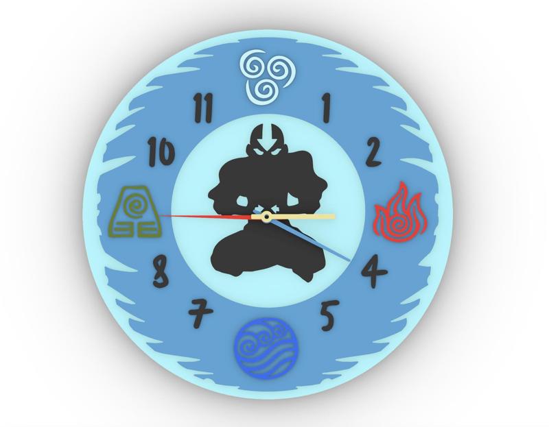 Avatar the Last Airbender Inspired Wall Clock