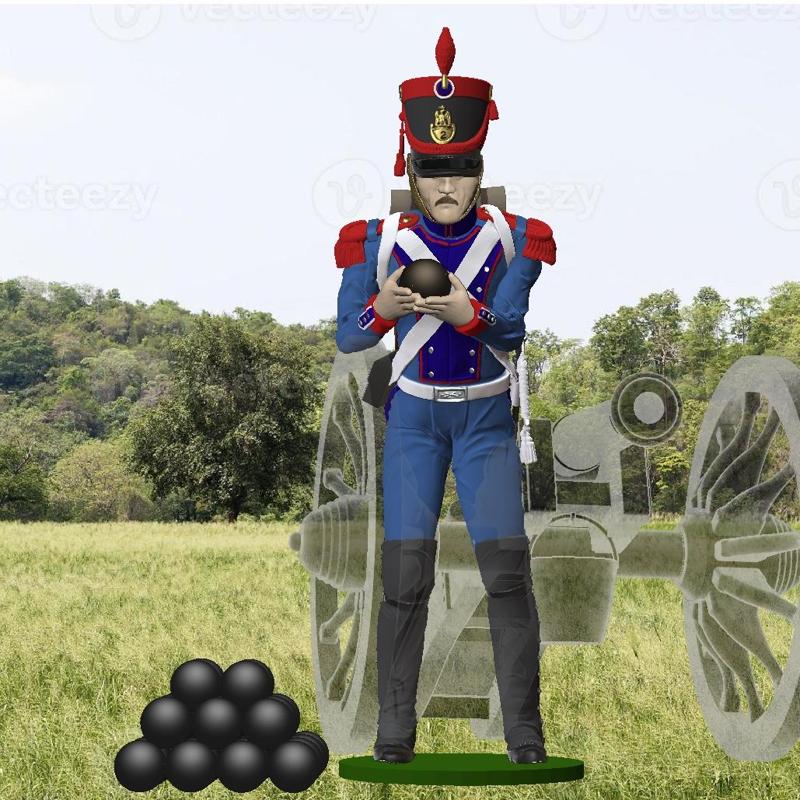 ARTILLEUR NAPOLEON -SERVANT CANON GRIBEAUVAL #2