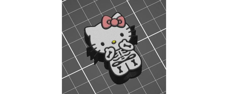 White Cat Skeleton Spooky Cute Cat Straw Topper STL 3D Print File 10.2mm Width Straw / Fits 40 oz Tumbler