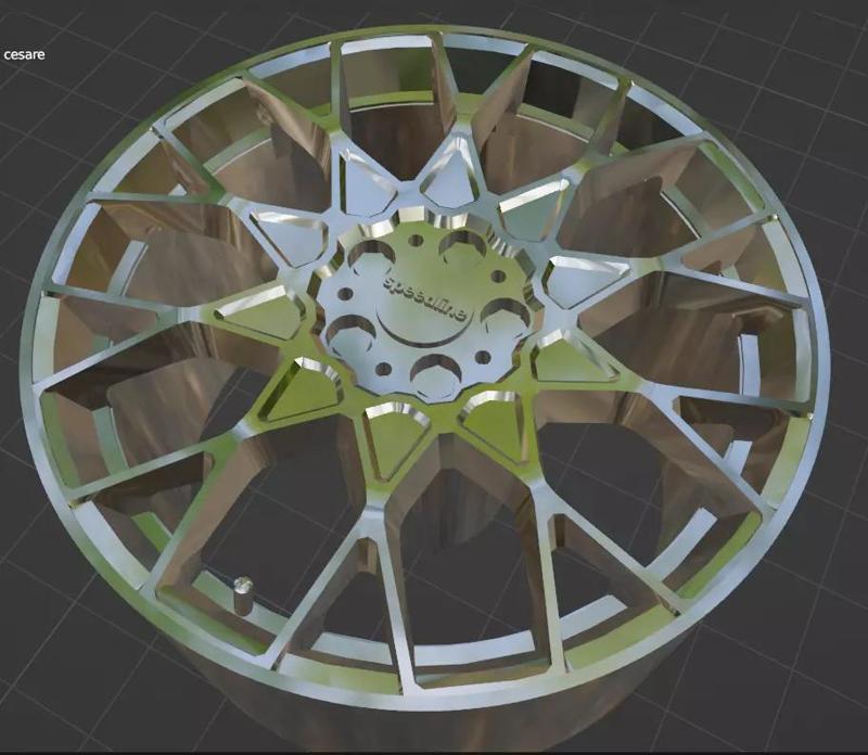 Speedline SL3 Cesare Wheels Rims 3D Print Ready