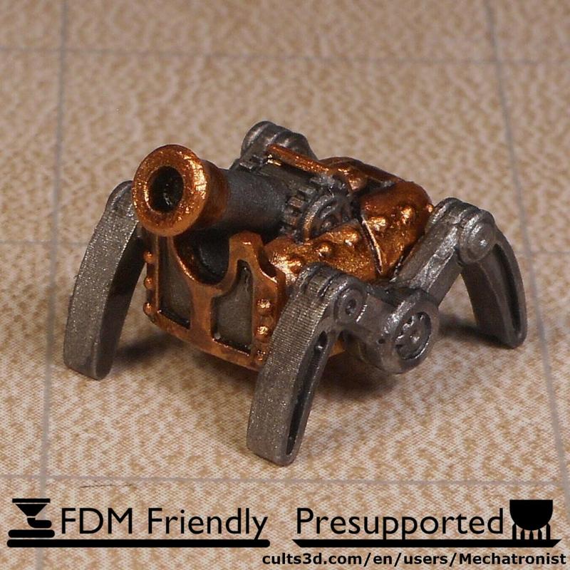 Walking Robot Eldritch Cannon for DnD Artificer