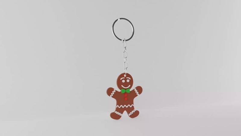 Gingerbread Keychain