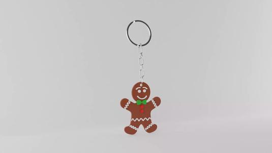 Gingerbread Keychain