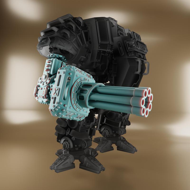 Armored Gatling gun