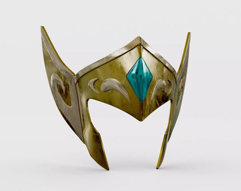 Casco armadura de Acuario