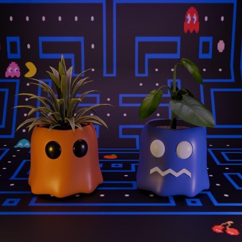 Planter PAC-MAN Ghosts Bundle