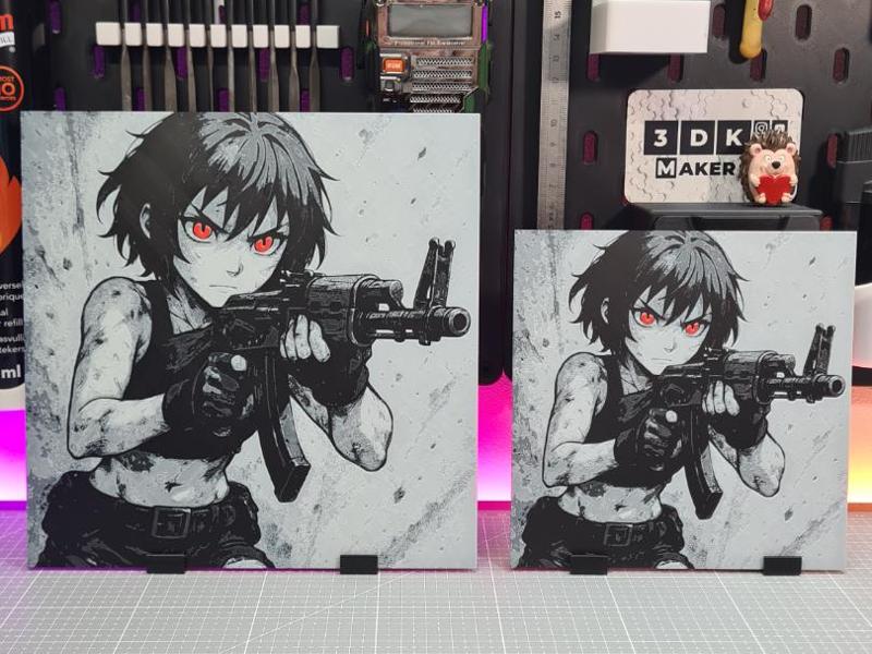 Girl Anime AK – Hueforge – 4 Colors