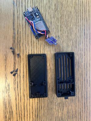 ESP32 DEVKIT V1 Type C and BME680 Temperature probe enclosure